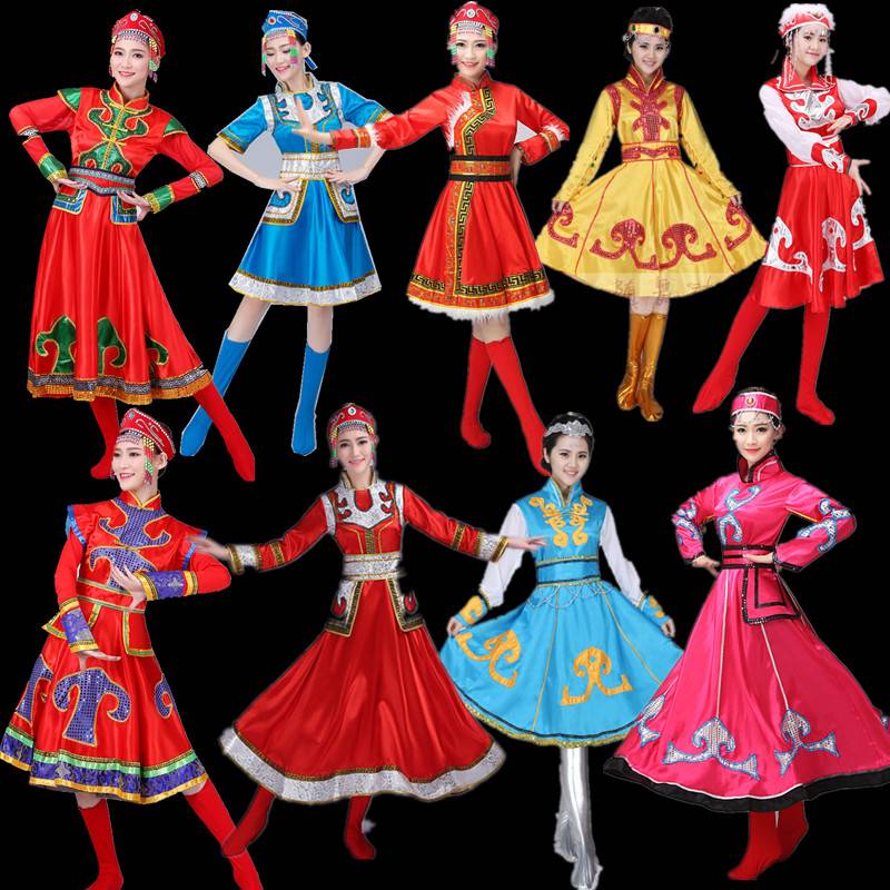New Mongolian Dance Clothing Mongolian Clothing Plaza Dancer Mongolian Performance Performance Performance New Women