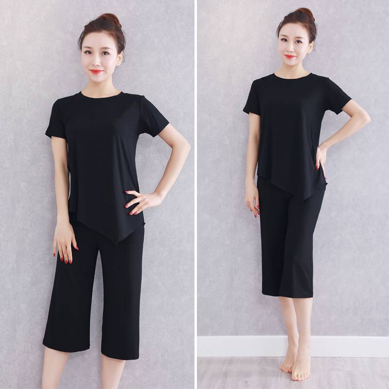 Summer dance clothing set Modal practicing female dance clothing modern ethnic square dance service dance dance dance clothes