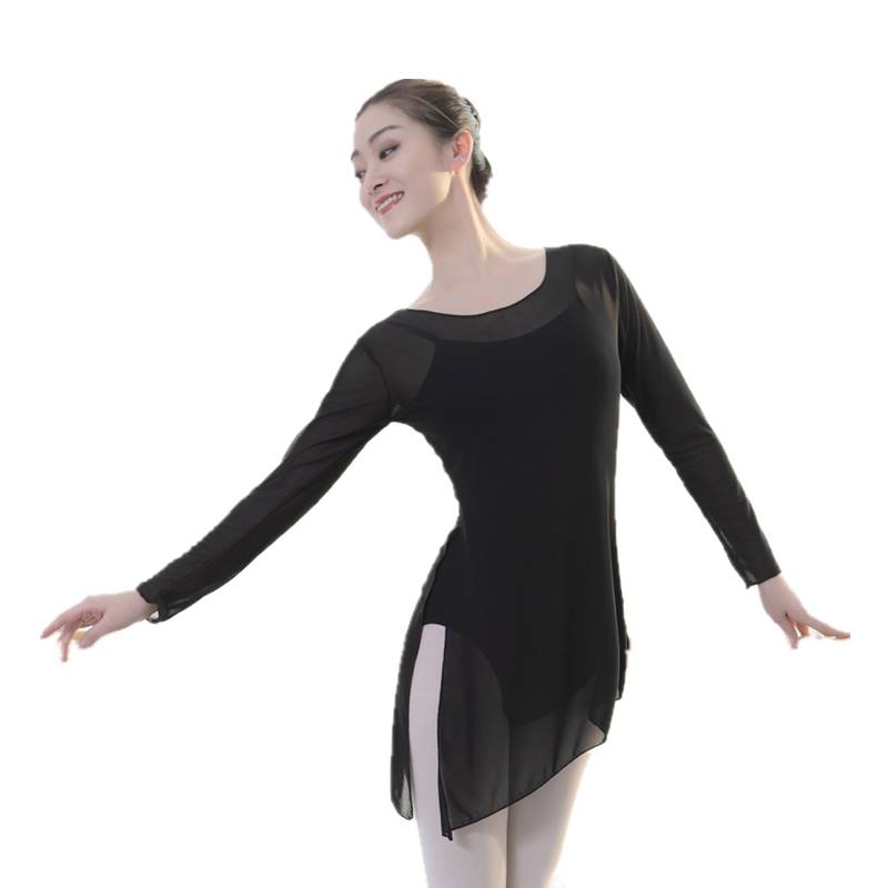 Modern Dance Classical Dance Practice Female Adult Top Black Shape Chinese Classical Ethnic Nations Dance Clothing