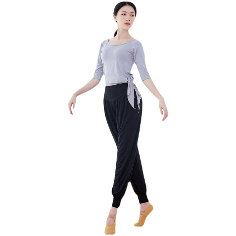The body dance service female autumn side label Modal top national modern Chinese classical dance practice service