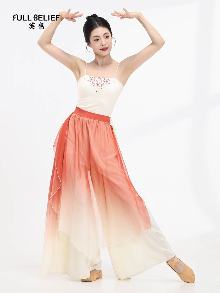 Fuxi Classical Dance Dance Function Services Chinese Wind Dance Clothing State Wind Printing Bottom Bringing Girls