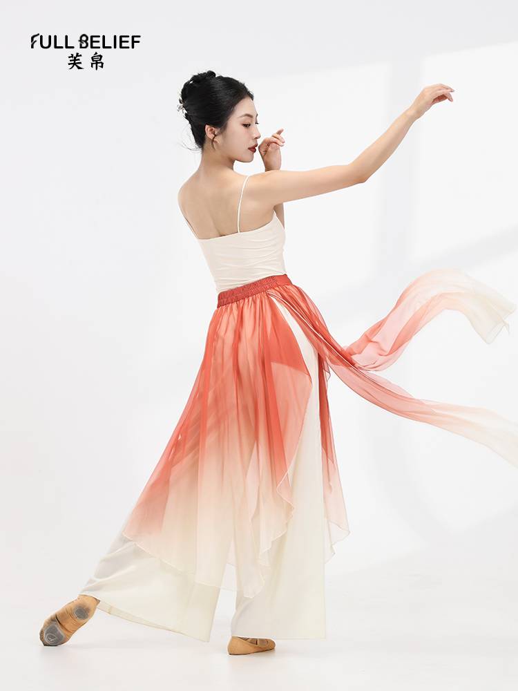 Fuxi Classical Dance Dance Function Services Chinese Wind Dance Clothing State Wind Printing Bottom Bringing Girls