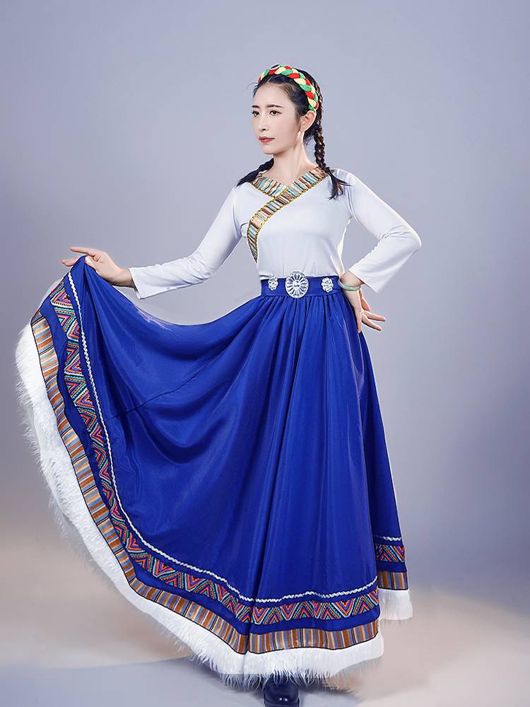 Tibetan dance dress, adult choreographer, troupe, troupe, troupe, troupe