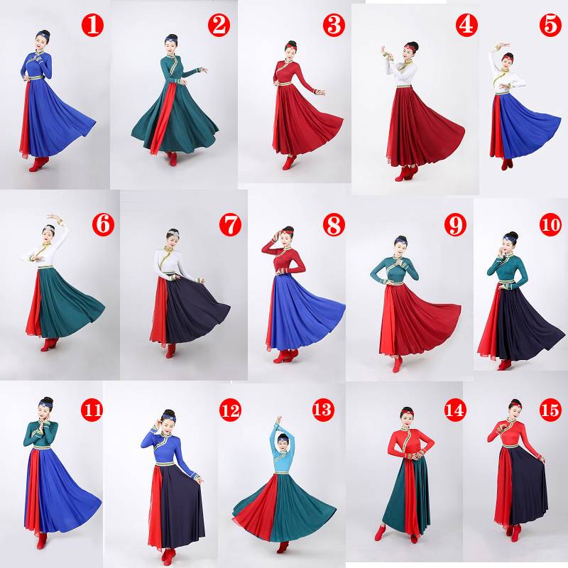 Mongol dance dress girl, half-doctor, half-doping Tibetan dress girl