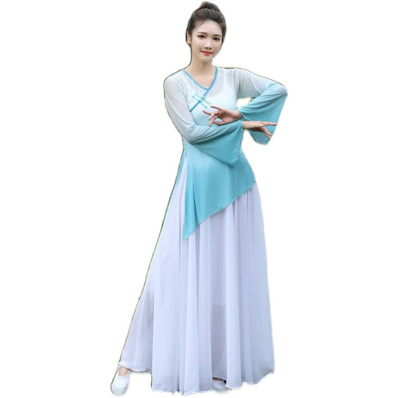 Classical dance body rhyme gatria clothing art test dance dance female elegant and ancient style practitioners perform national dance top