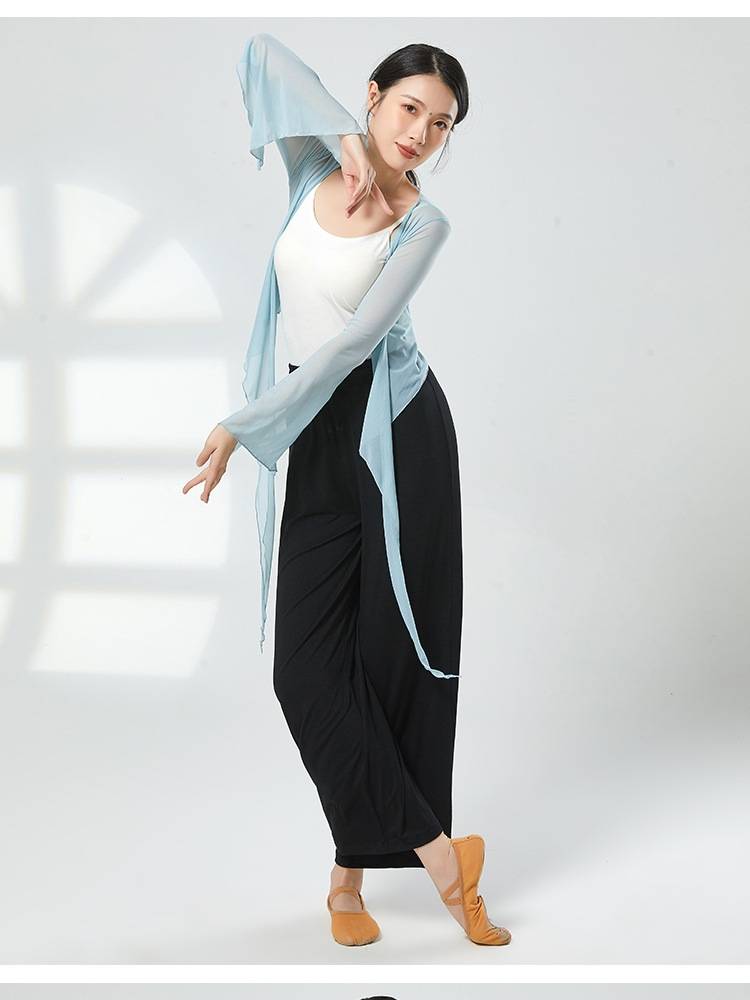 Classical dance gauze national dance clothing elegant 2023 new clothing base training dance top female body rhyme training service
