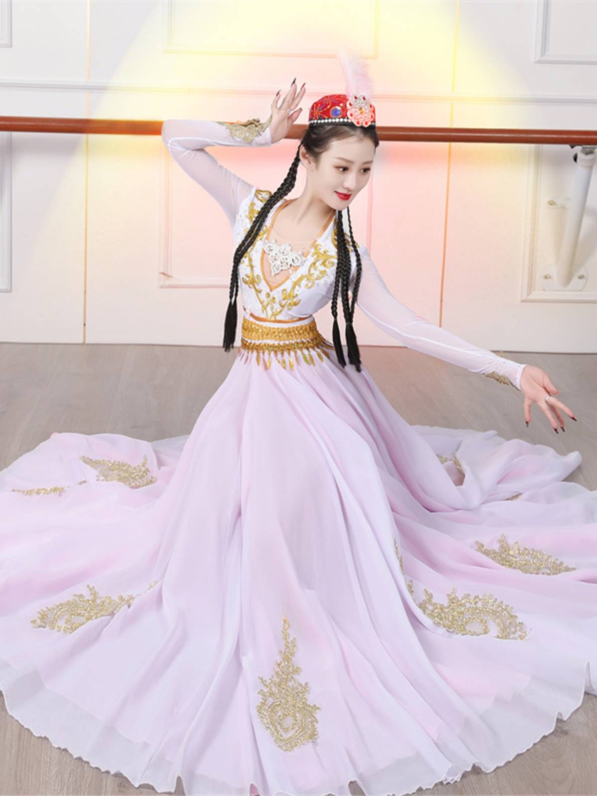 Xinjiang Dance Performance Service National Windskin Test Skirt Stage Performs New Victoria