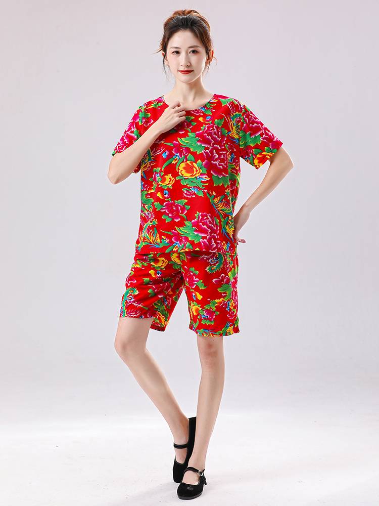 2023 Silk Fashion Northeast Dahua cloth clothing pajamas long -sleeved long -sleeved ethnic trend hip -hop dance clothing