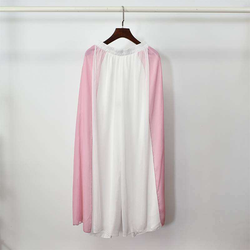 Dance clothing female classical dance performance clothing elegant T contrasting split chiffon wide -leg pants Chinese style national dance exercise