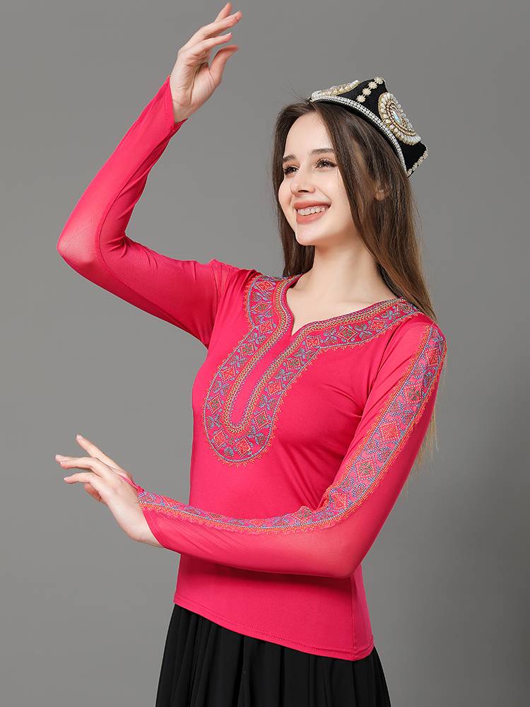 Eye -to -art, Xinjiang Dance Female Uyghur Stage Performing Clothing Little Ethnic Style Plaza Dance Dance