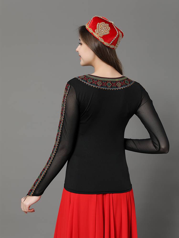 Eye -to -art, Xinjiang Dance Female Uyghur Stage Performing Clothing Little Ethnic Style Plaza Dance Dance