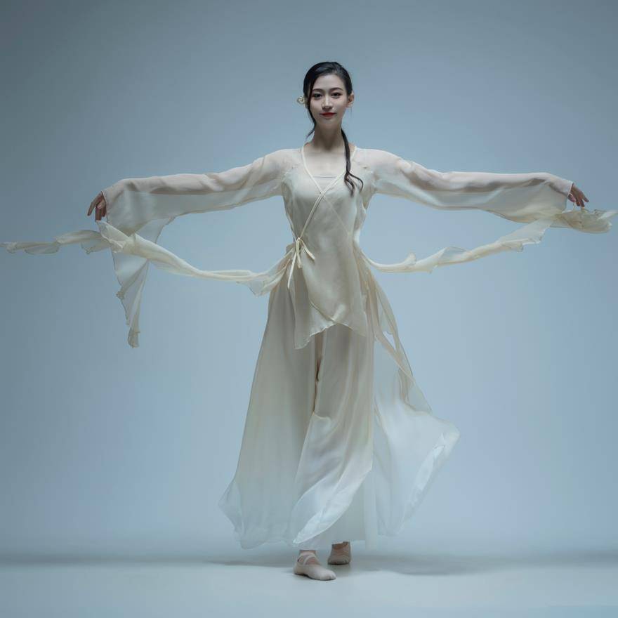 Classical dance clothing female elegant body rhyme yun clothing exercise performance service performance national dance Chinese dance show show suit