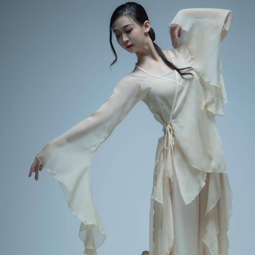 Classical dance clothing female elegant body rhyme yun clothing exercise performance service performance national dance Chinese dance show show suit