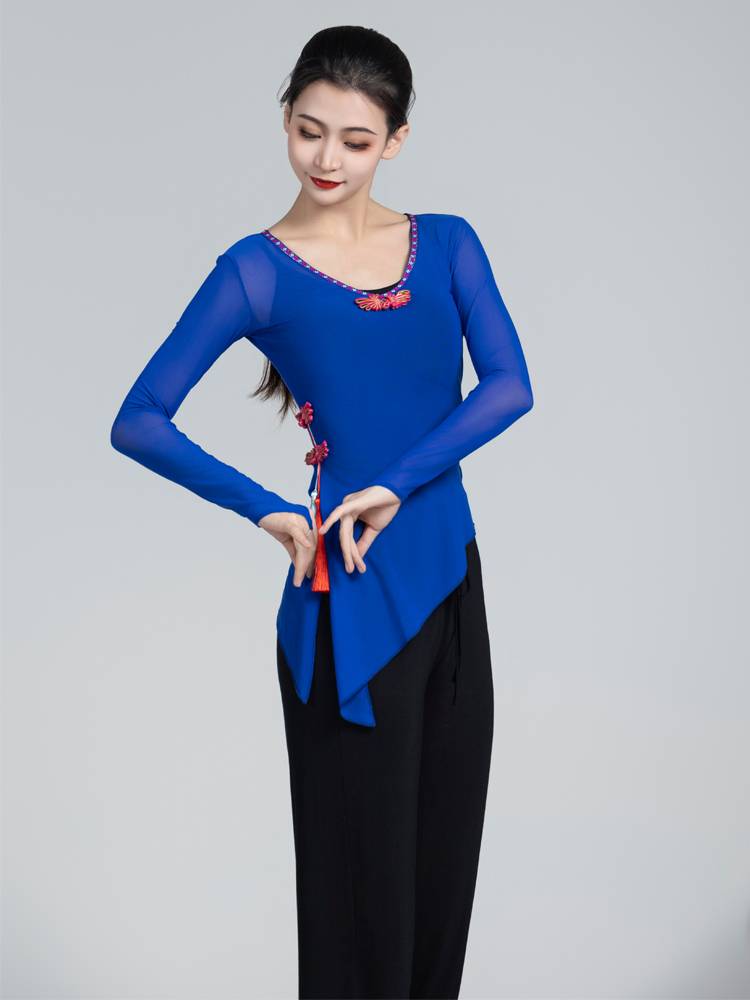 Classical gauze dance service women's rhyme, practice service national dance mountain Donghai Yang yang Yangko combination dragon king performance service
