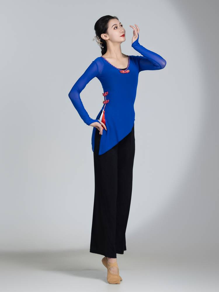Classical gauze dance service women's rhyme, practice service national dance mountain Donghai Yang yang Yangko combination dragon king performance service