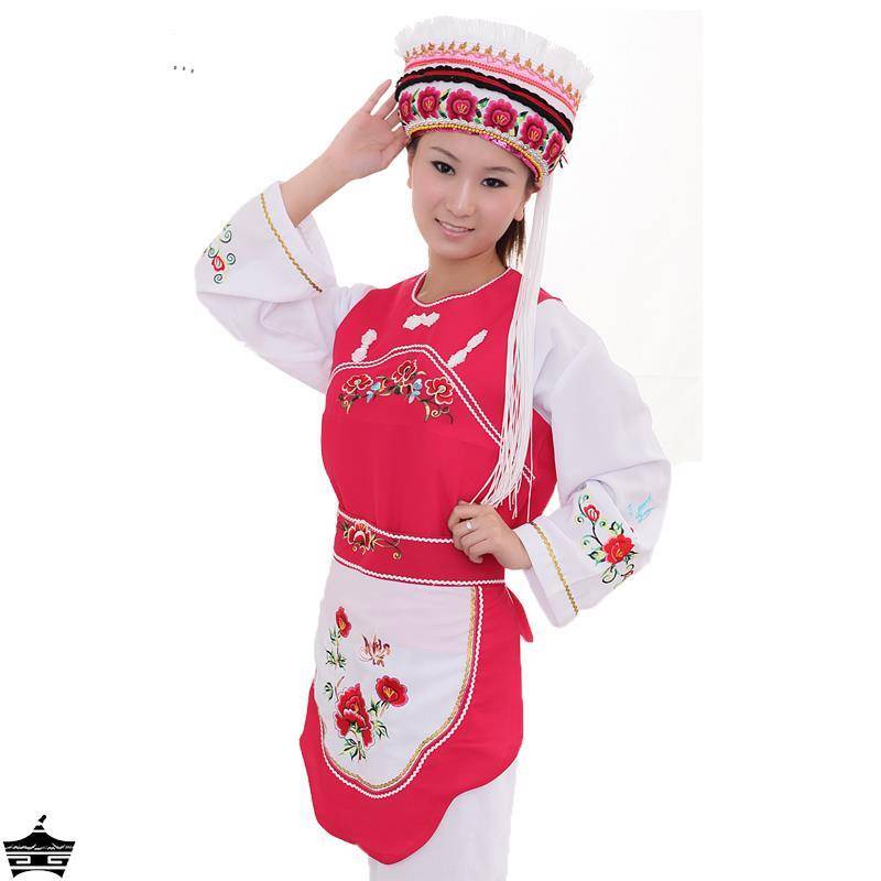 Bai clothing female Yunnan Dali Jinhua clothing embroidered adult dance clothing shows new national style men's clothing
