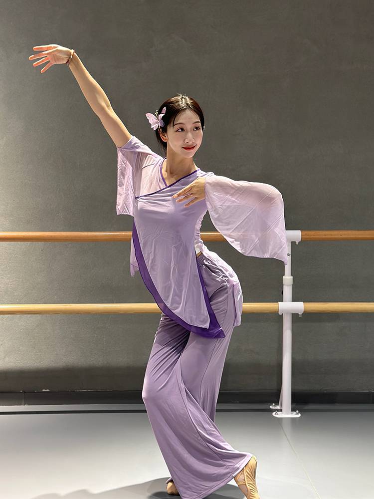 Classical dance dance dance rhyme gauze, elegant practice, dance, rhyme, Chinese dance national dance -shaped physical base training performance service