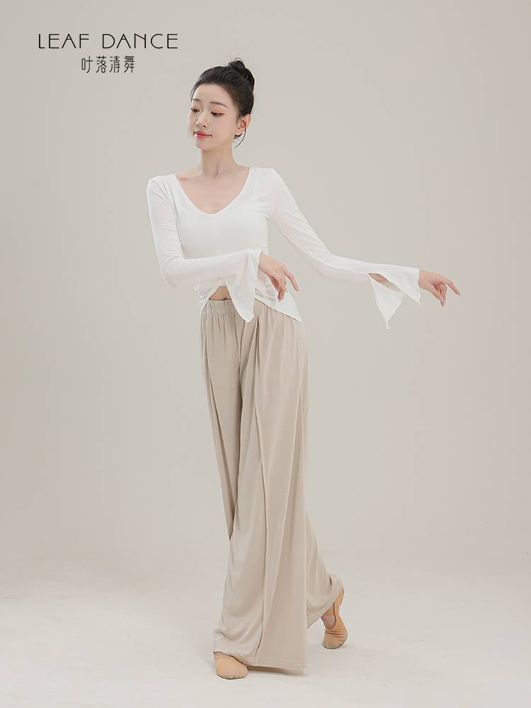 Ye Luoqing Dance National Modern Dance Dance Dance Series Performance Services Classical Dance Practice Fit Concluding Long -sleeved Female Jacket