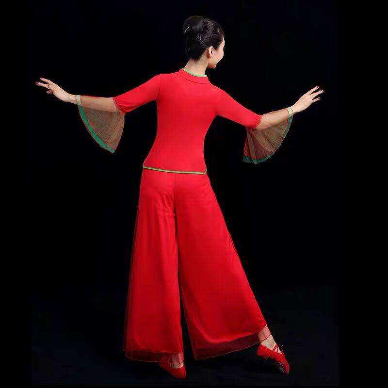 Square dance clothing female adult performance clothing set 2023 new Yangge service middle -aged and elderly national classical dance service