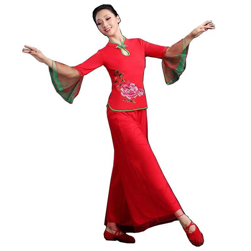 Square dance clothing female adult performance clothing set 2023 new Yangge service middle -aged and elderly national classical dance service