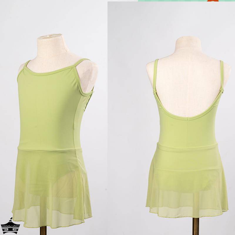 New summer children's dance service girl suspender practice service children's ballet national Chinese dance test -level body skirt
