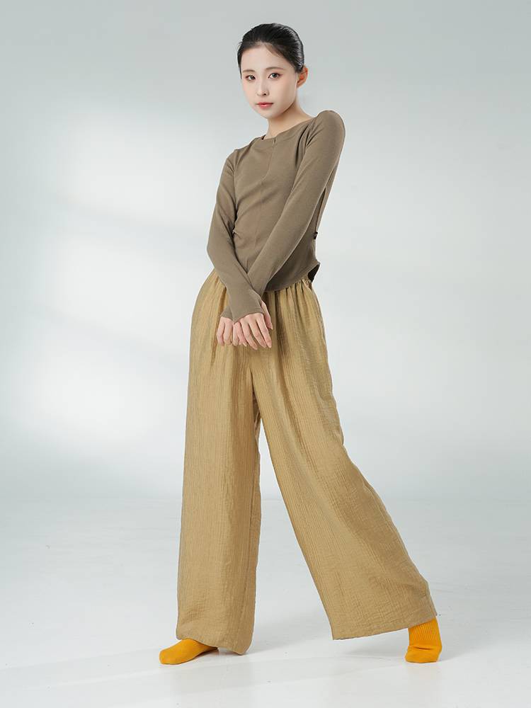 Little Jasmine's new dance service Chinese classical modern dance pants women's loose wide -leg professional body practice pants adult