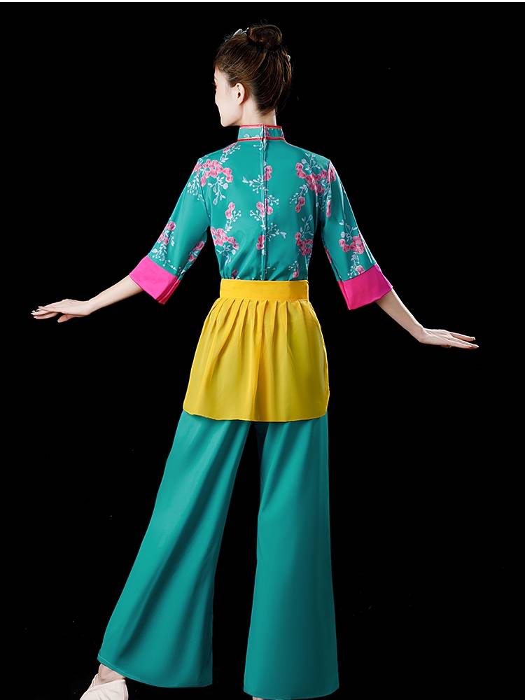 2024 new Yangge clothing happy performance service girl village Gusai tea dance clothing national dance square dance set