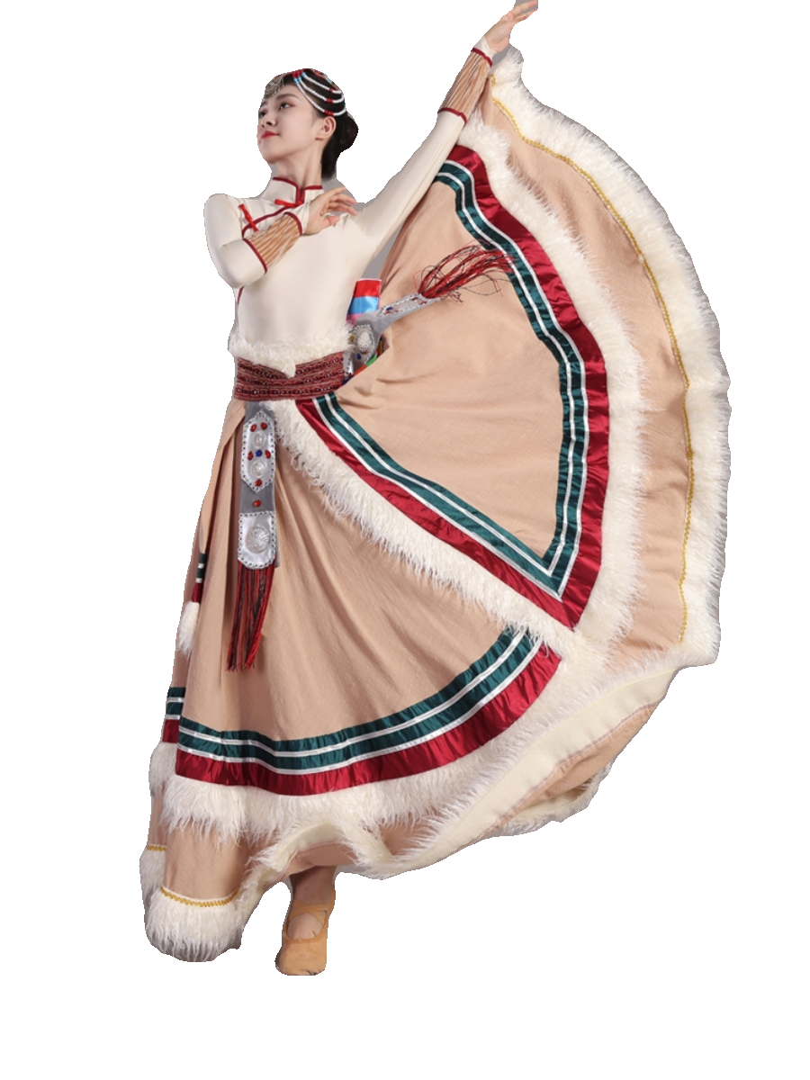 New Tibetan Dance Performance Service Girls Student Examination Practice Delivery Mixture Muchu Performance Test Tibetan clothes