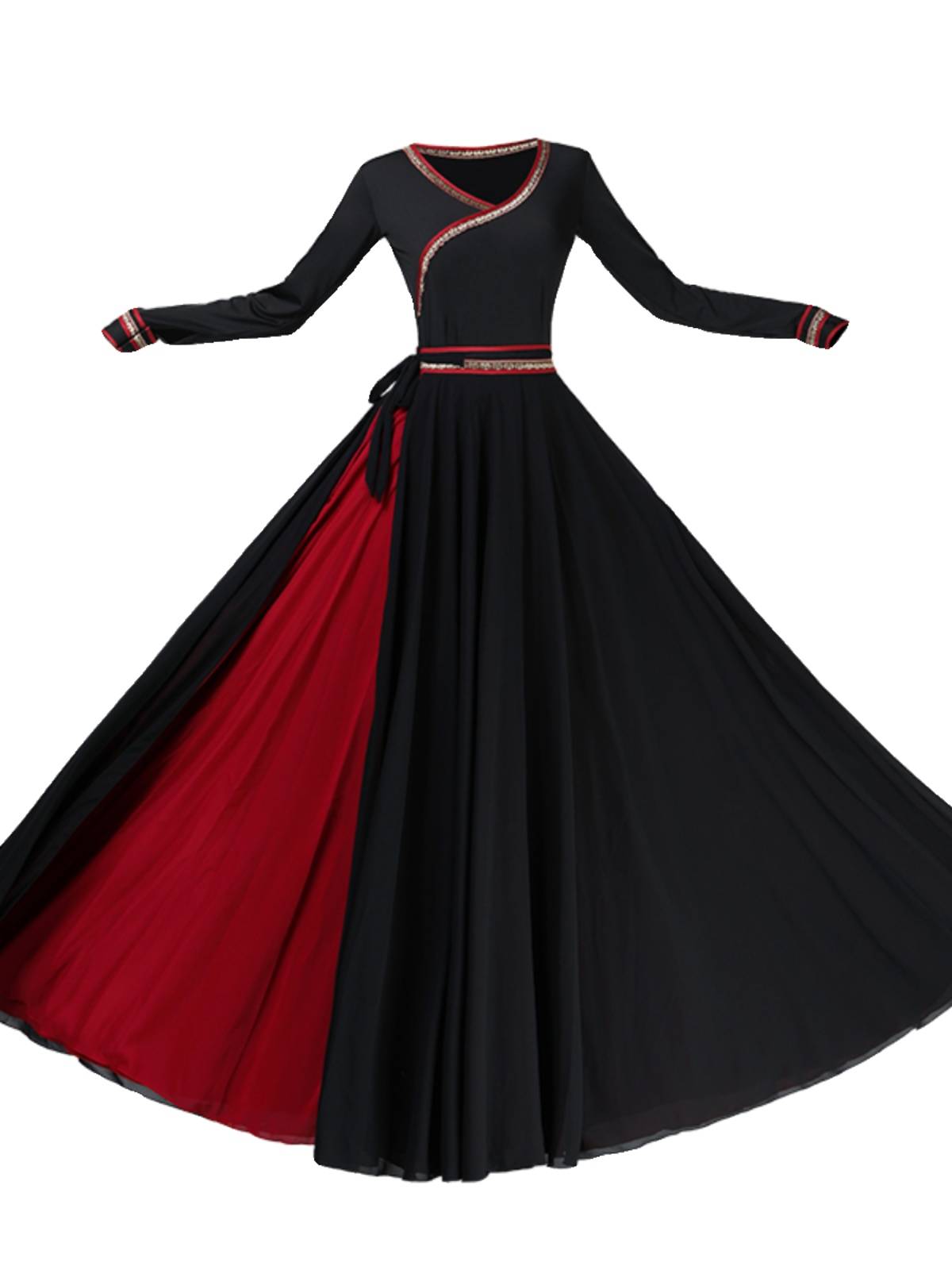 New Mongolian Dance Performance Clothing Women's Plaza Dance Dance Big Skirt Adult Modern National Dance Clothing