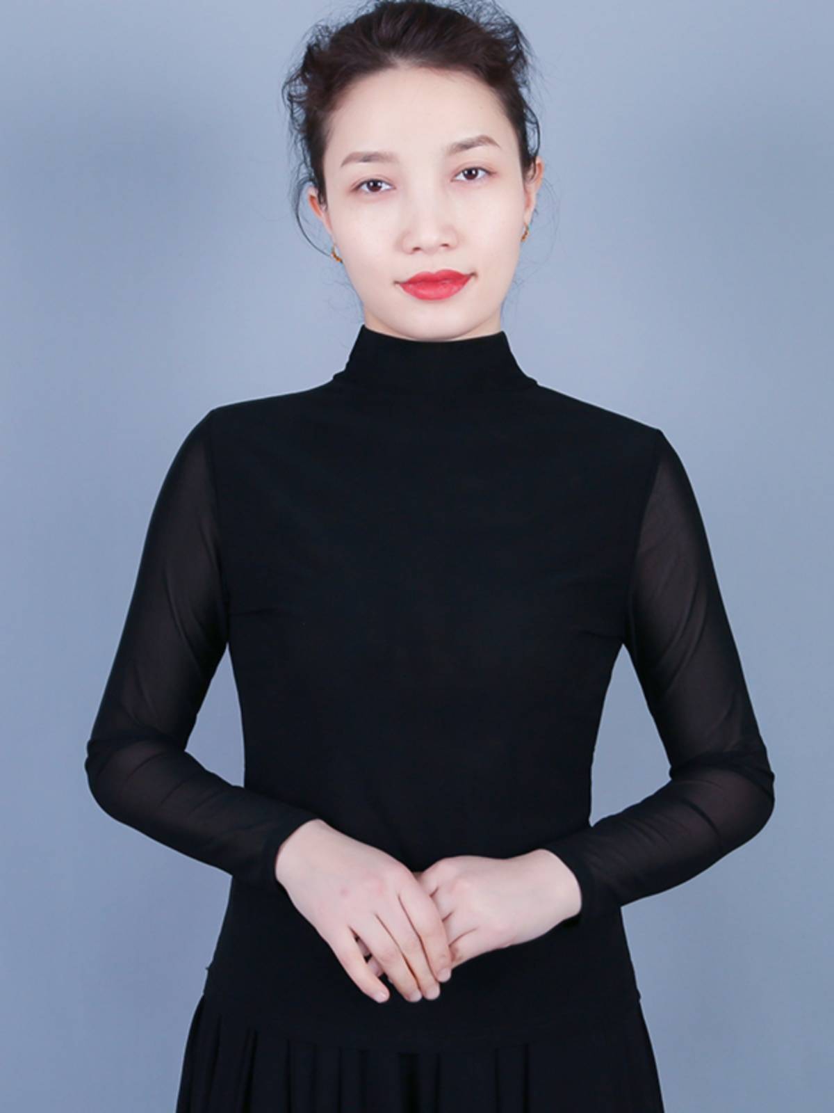 National Dance Classical Dance Practice Service Spring and Summer Summer Net Tournament Breaths, Xinjiang Dance Dance Bottom Shirts Bargaining Pure Color