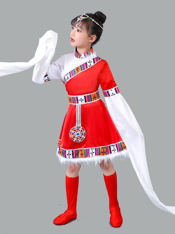 Children's Day Children's Day Summer Tibetan Dance Performance Care Kindergarten Mongolian Mongolian Boy Mongolian Performance Clothing