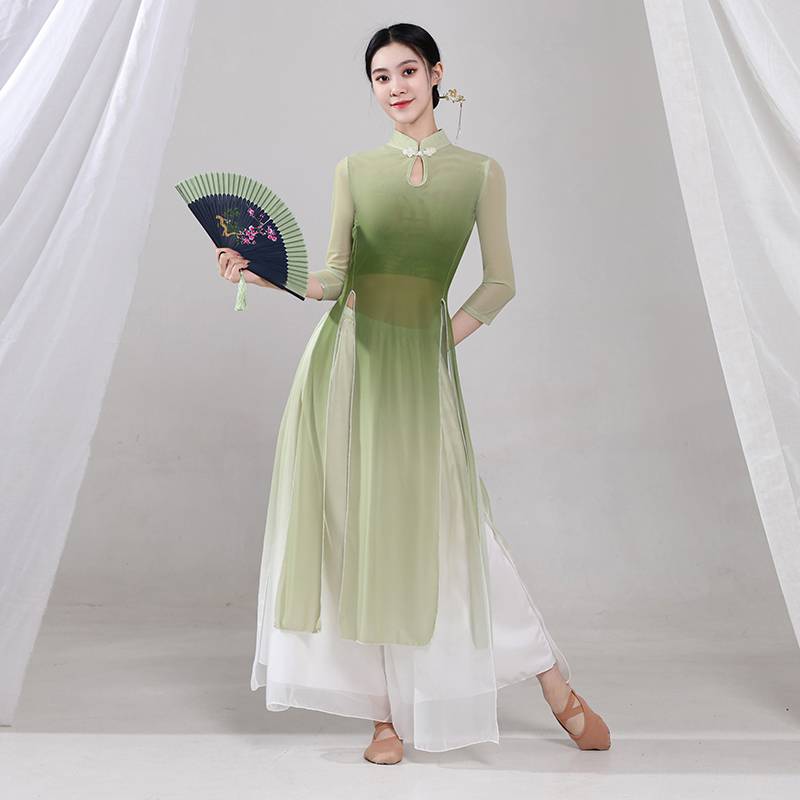 New classical dance gradually transformed into rhyme cheongsam ginematic practice service female Chinese dance national dance suit suit