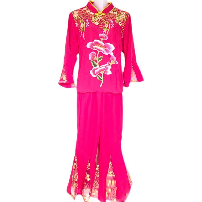 Happy Yangge suit new set of middle -aged and elderly national dance lanterns performed a fan dance square dance clothing