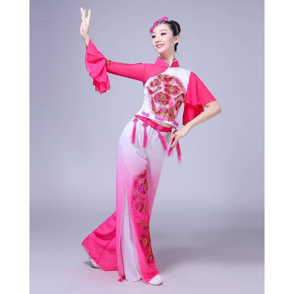 2023 new classical dance clothing female elegant Chinese style national fan umbrella dance Yanggko showed adult