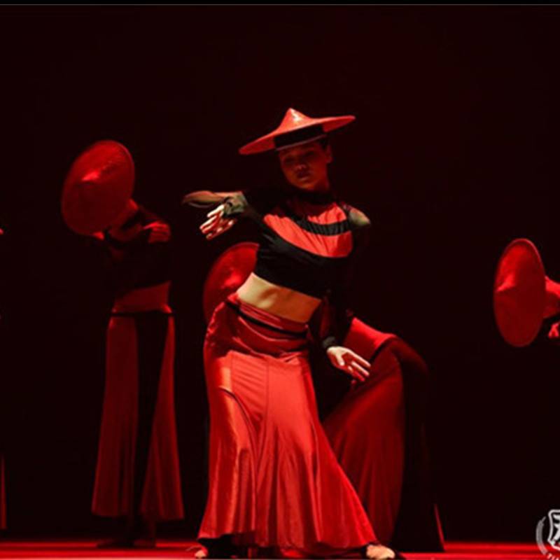 Women's dance mountain dance skirt Dai dance performance clothing Chinese style national clothing fishtail skirt big skirt