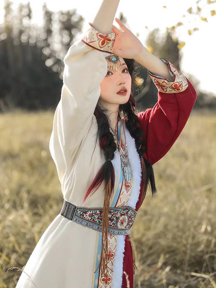 Ethical minority Inner Mongolia Mongolian traditional clothing adult women's children's female and women's grassland dance clothing heavy chief skirt