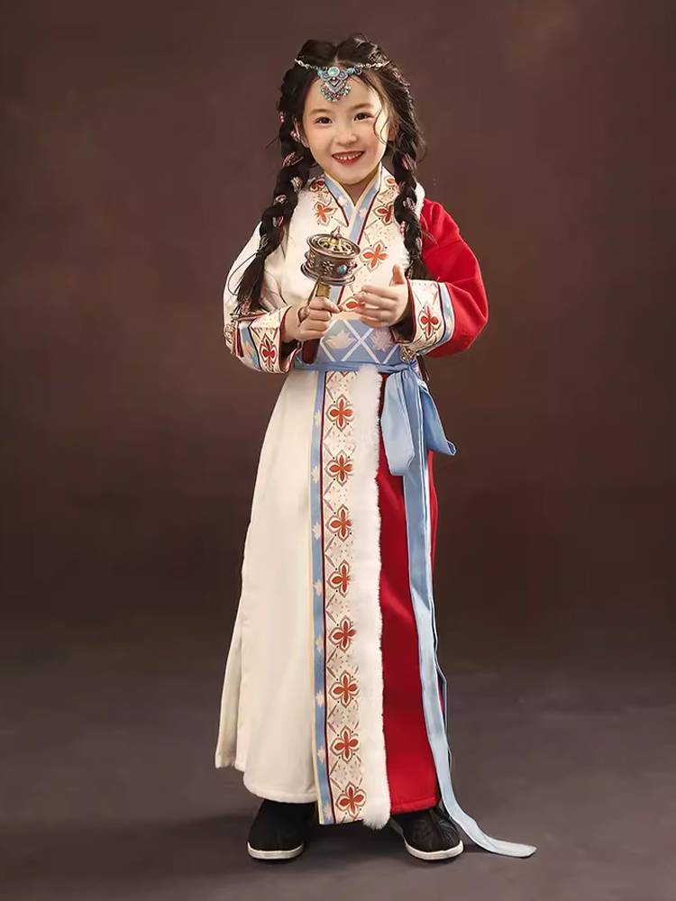 Ethical minority Inner Mongolia Mongolian traditional clothing adult women's children's female and women's grassland dance clothing heavy chief skirt