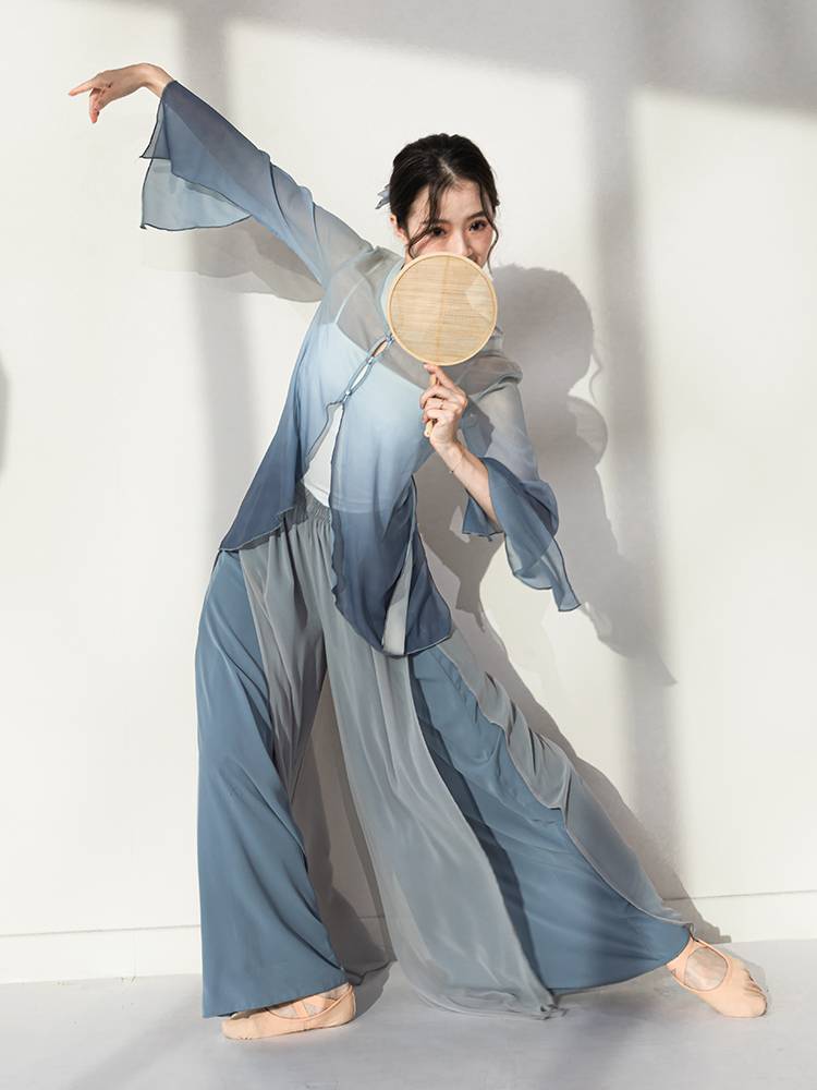 danzbaby dance practice clothes children's classical gauze pants elegant Chinese national style national dancing clothes yb25