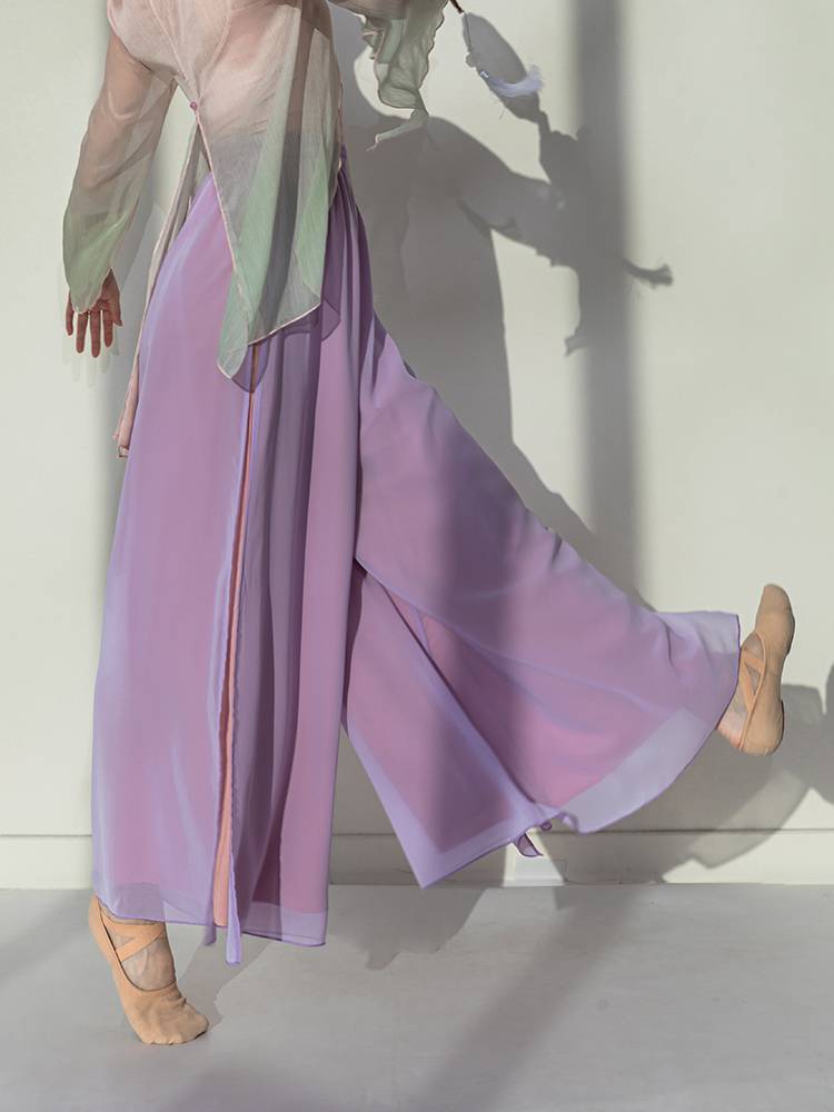danzbaby dance practice clothes children's classical gauze pants elegant Chinese national style national dancing clothes yb25