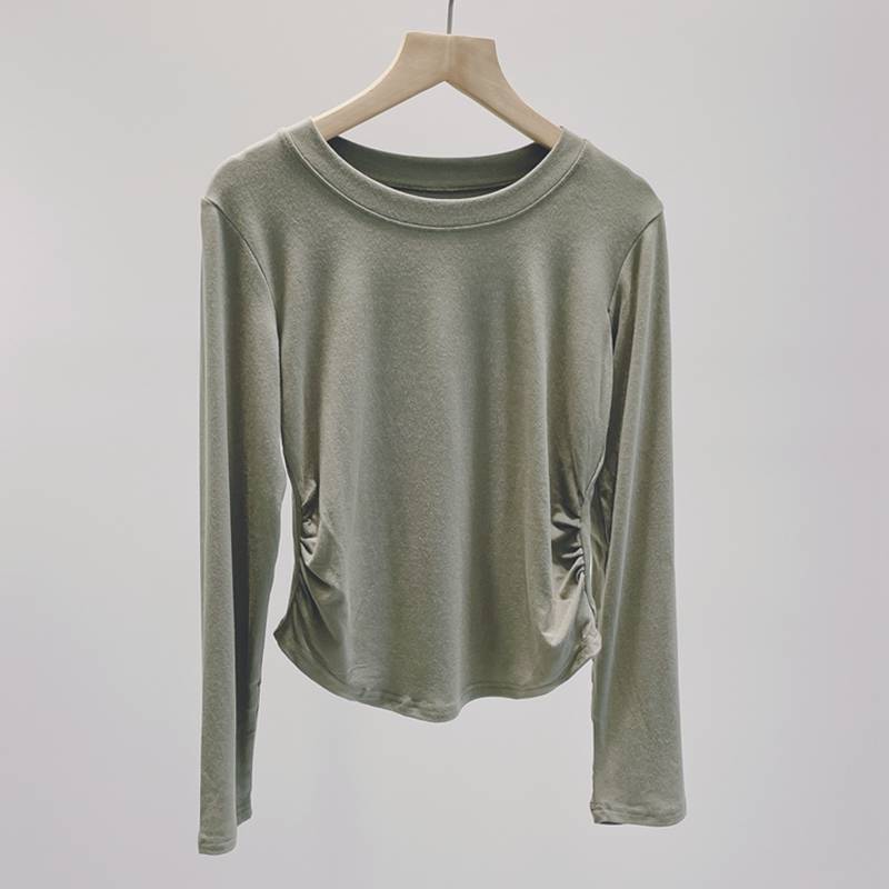 Autumn and winter thick dance service female modern dance classical dance national dance training service student base training uniform long sleeve top