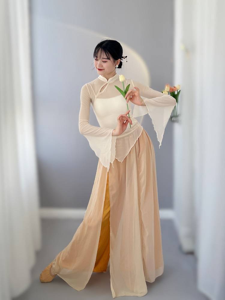 0092 [Tempeake Cheongsam Lingya Jersey] Classical Dance National Dance Chinese Dance Network Sales Top