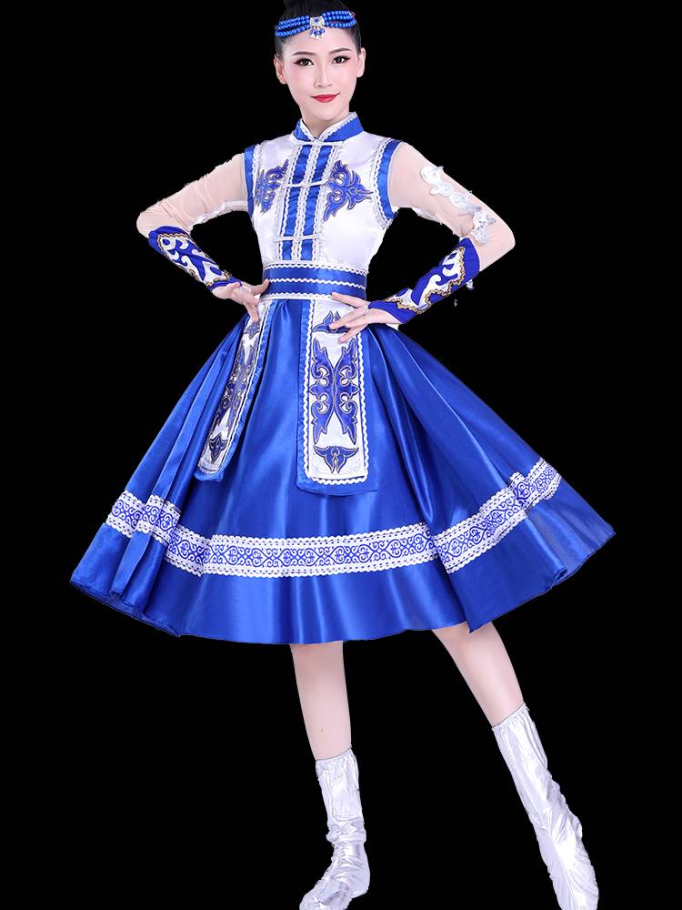 New Mongolian Dance Performance Service Women's Modern Nation's Storm becomes a dress in Inner Mongolia Dance Performance Clothing