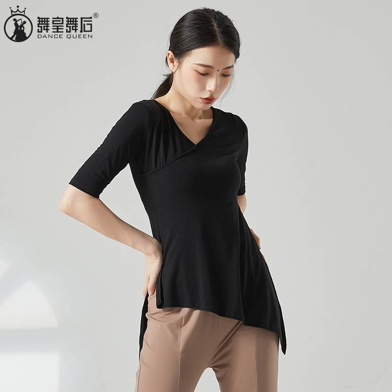 2024 Summer New Fan Sleeve Dance Services Classical Dance Practice Female Adult Loose Ethnic Dance Body
