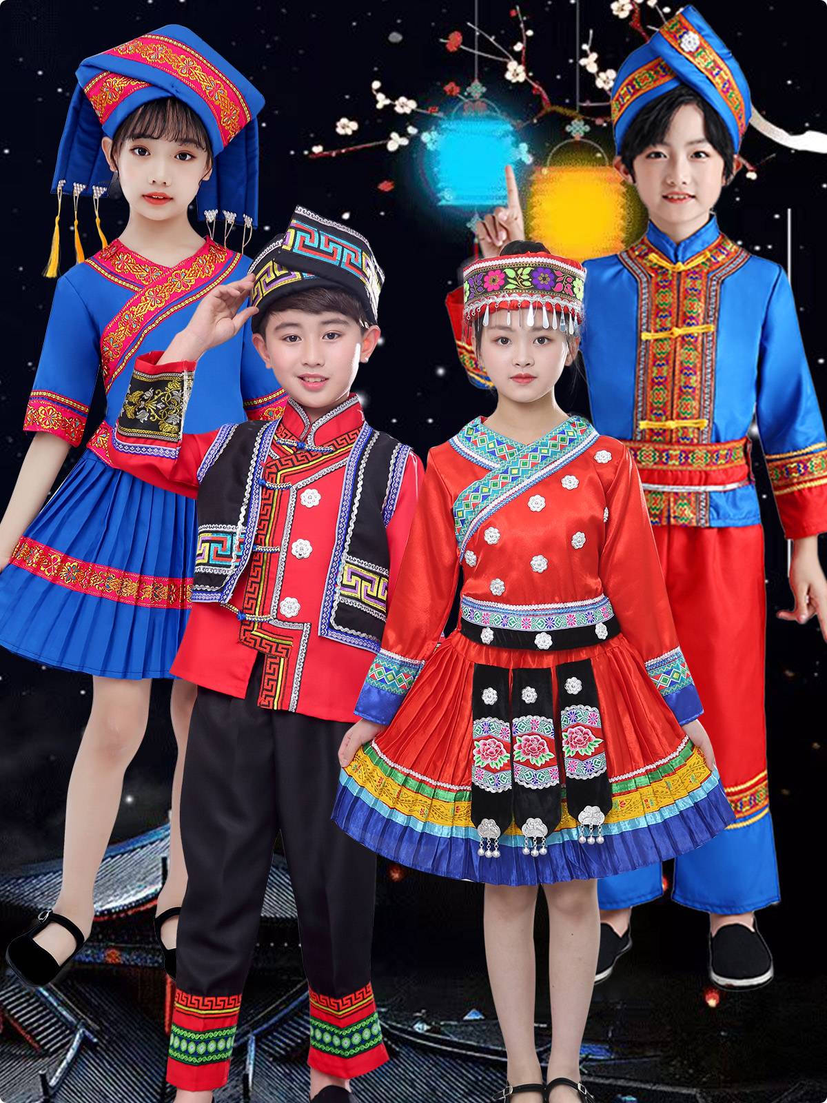 Children's Day Performance Services 56 Ethnic United Children's Miao and Dai Li Yi Dance Kindergarten Performance Service