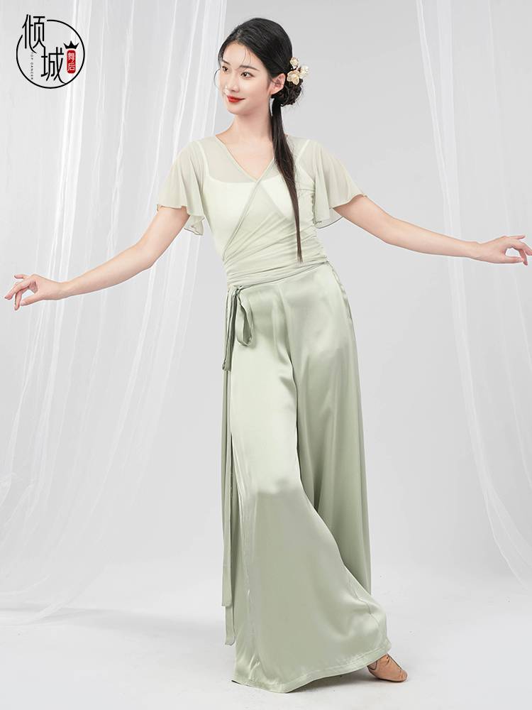 Qingcheng Dance Classical Dance Clothing Counterborn Sleeve Dance Dance Dance Dance Chinese Dance China Dance Ferry Summer Short Sleeve Top