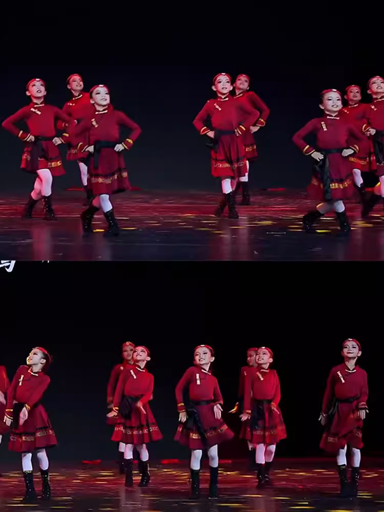 2024 New Children's Mongolian White Horse Dance Performance Clothing Mongolian Grassland Chopsticks Dance Ethical Costumes