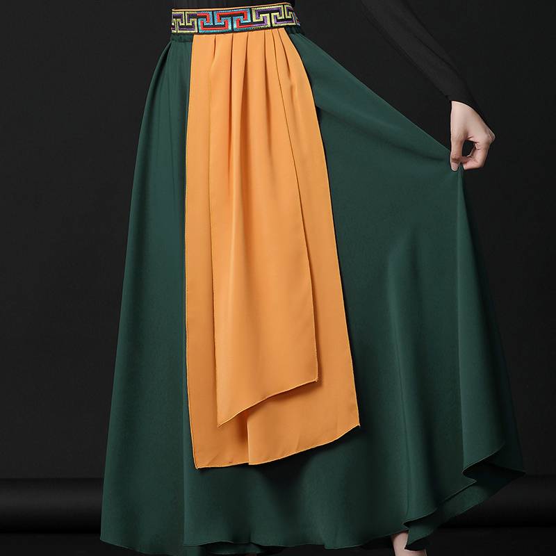 National Performance Clothing Jacking Colorful Padlier Belt Tibetan Plofn Tibetan Inner Mongolia Inner Mongolia Skatari Women