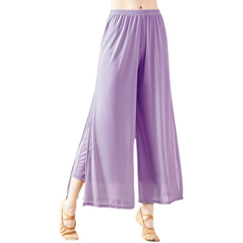 Dance wide -leg pants Chinese classical national dance practice pants are thin adult square dance elegant gauze pants female