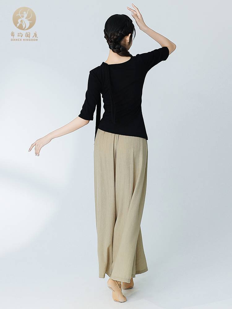 The new dance of the dance national dance exercise service adult shirt, the female middle sleeve modern dance service classical dance performance service