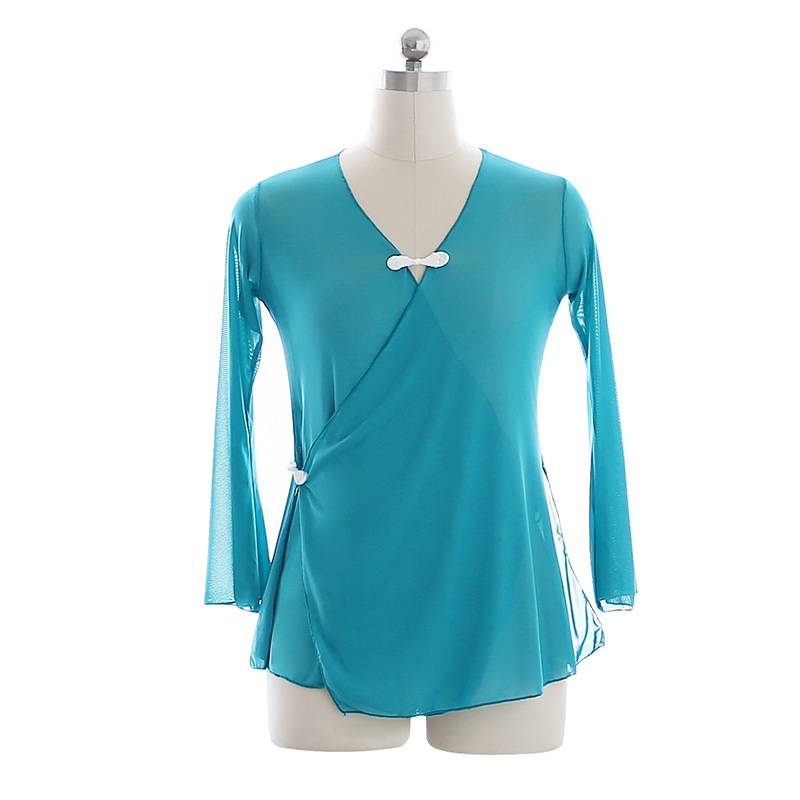 Chinese modern national classical dance clothing practice service female elegant body rhyme gauze clothing art test show show